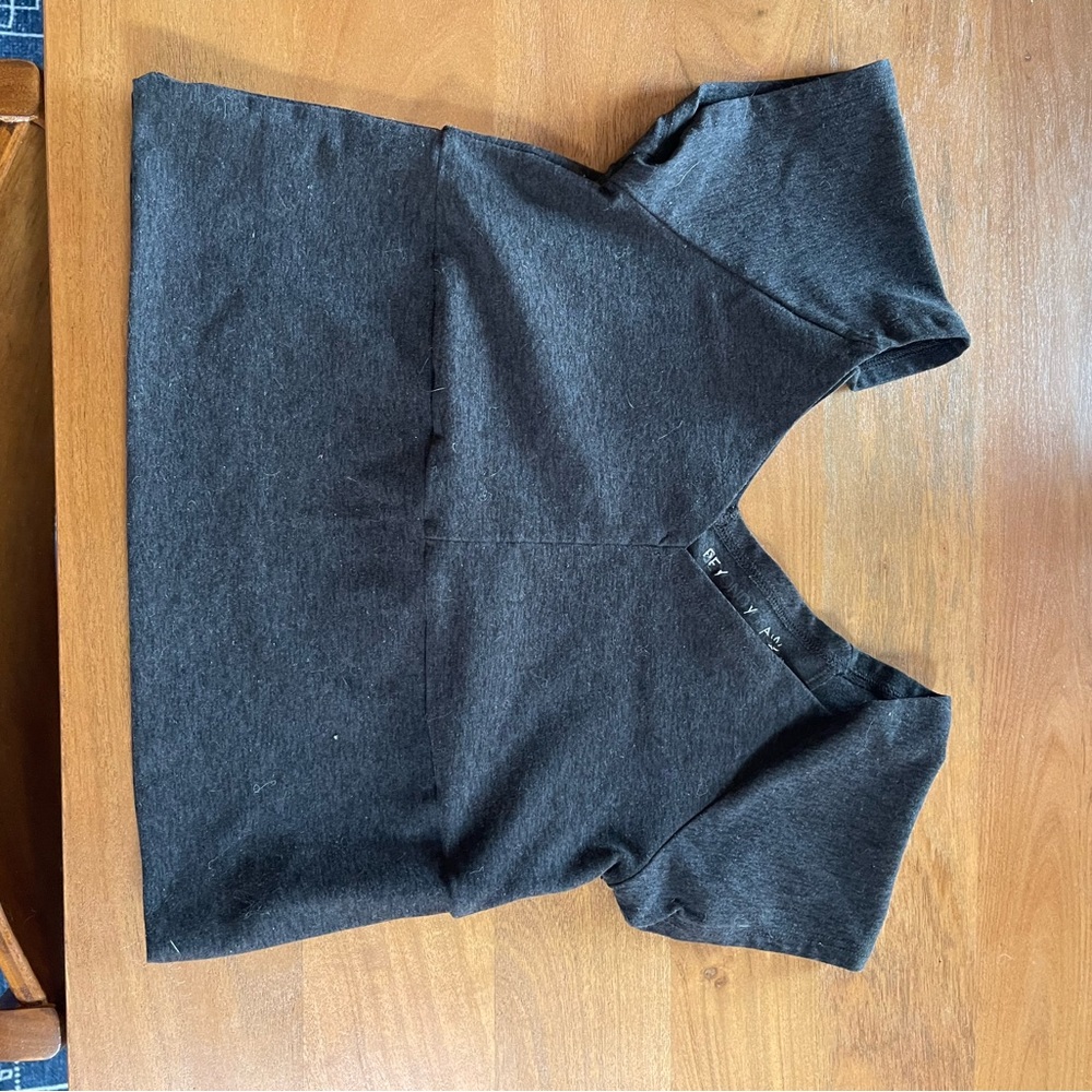 Beyond yoga top- small grey